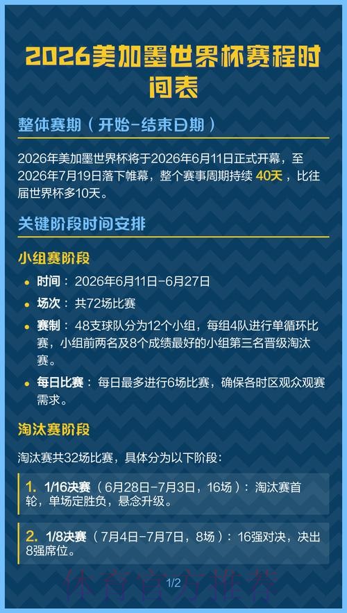 世界杯完整赛程准不准