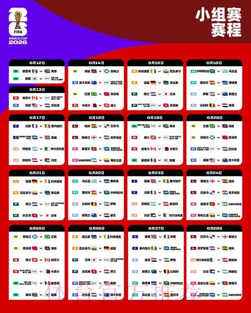 2026世界杯比赛时间免费